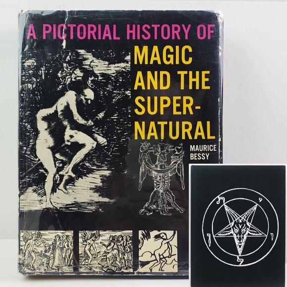 Pictorial History Magic Supernatural Book Bessy HCDJ 1968 (Occult, Witchcraft) - Picture 1 of 12